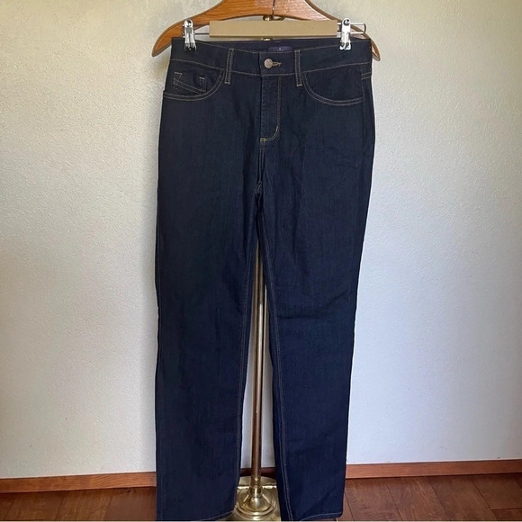 NYDJ ~ Marilyn Straight Dark Wash Jeans - Picture 14 of 15